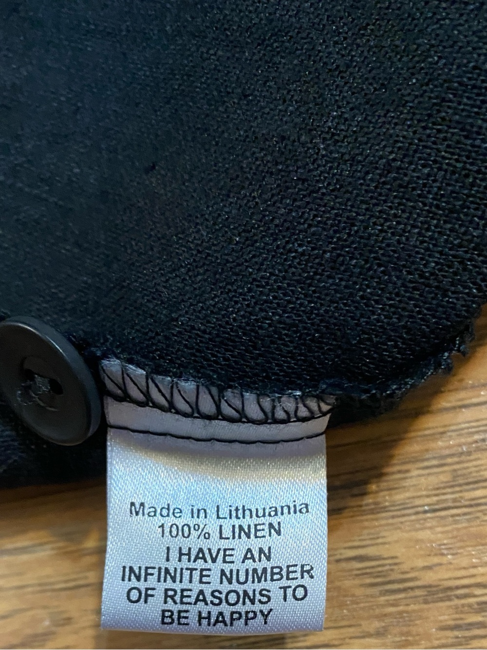 Flax 100% Linen Button-Back High-Low Top - Picture 5 of 6